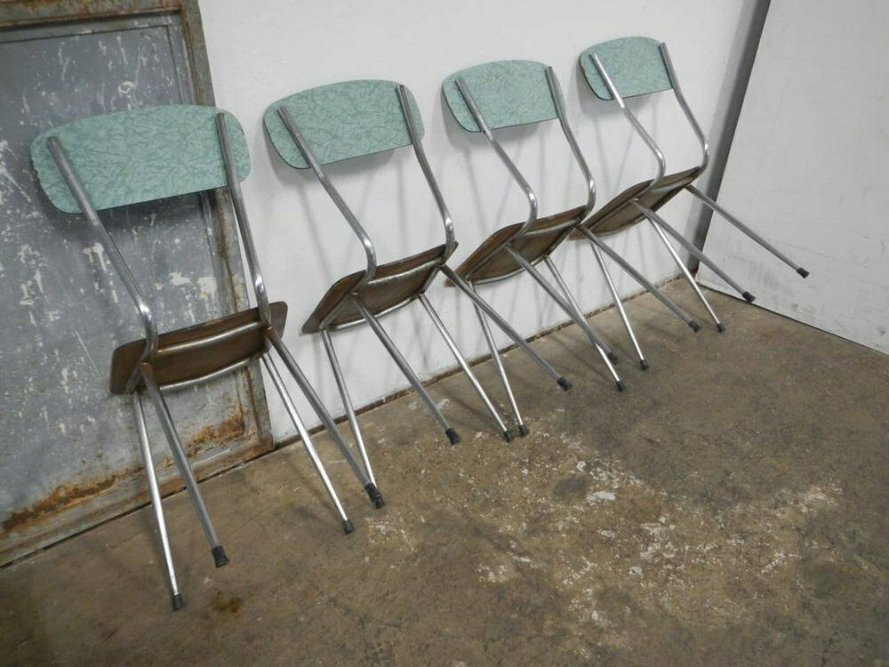 Speckled Green Formic Set, 1960s, Set Of 4 photo Furniture