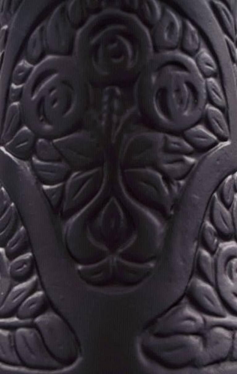 Hjorth / Ipsen's, Bornholm, Art Nouveau Art Pottery Vase In Bindesboll Style photo 446.0