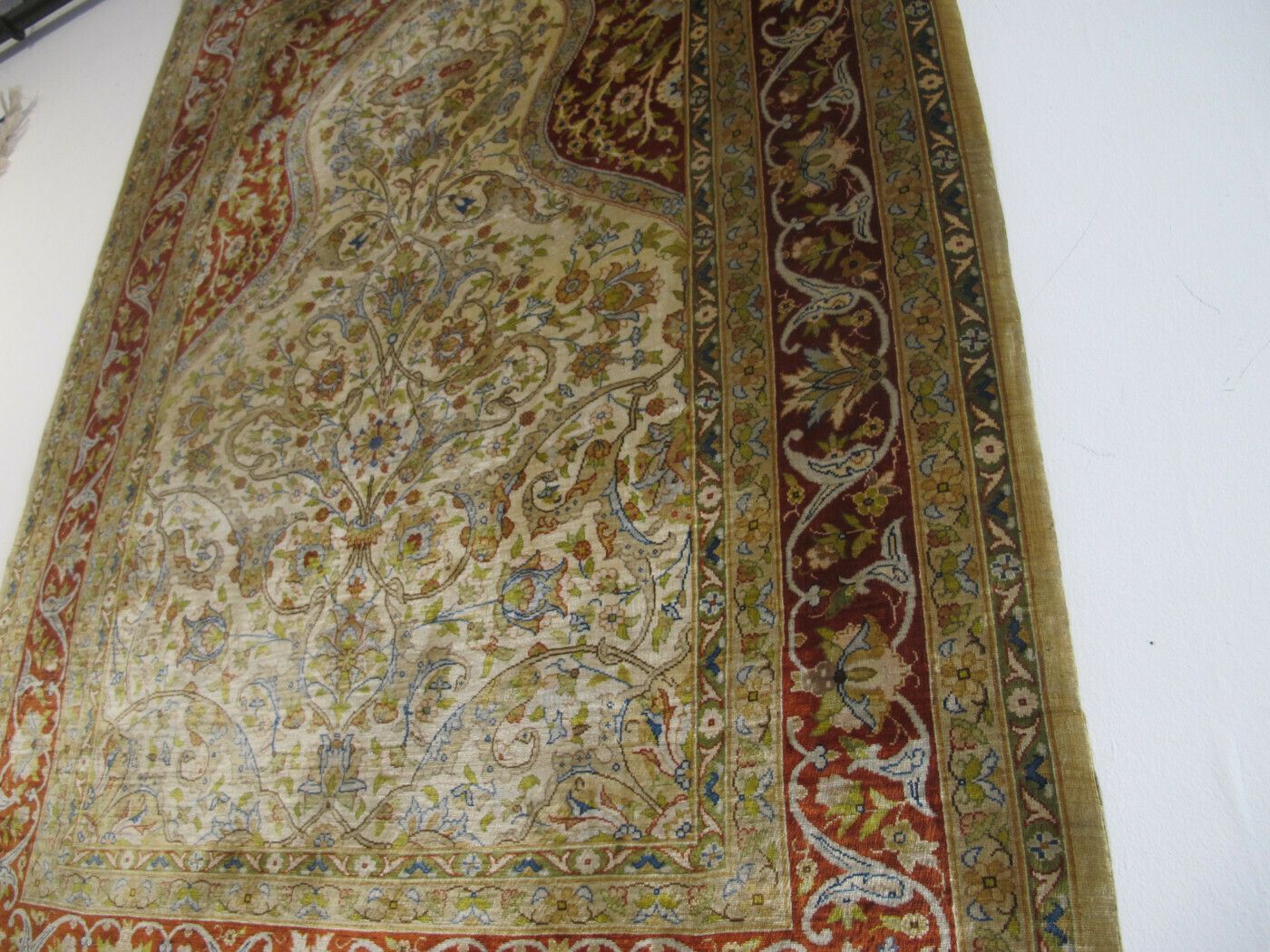 photo for sale Very Fine Silk Hereke Rug, 1970s, 1.06m X 0.79m