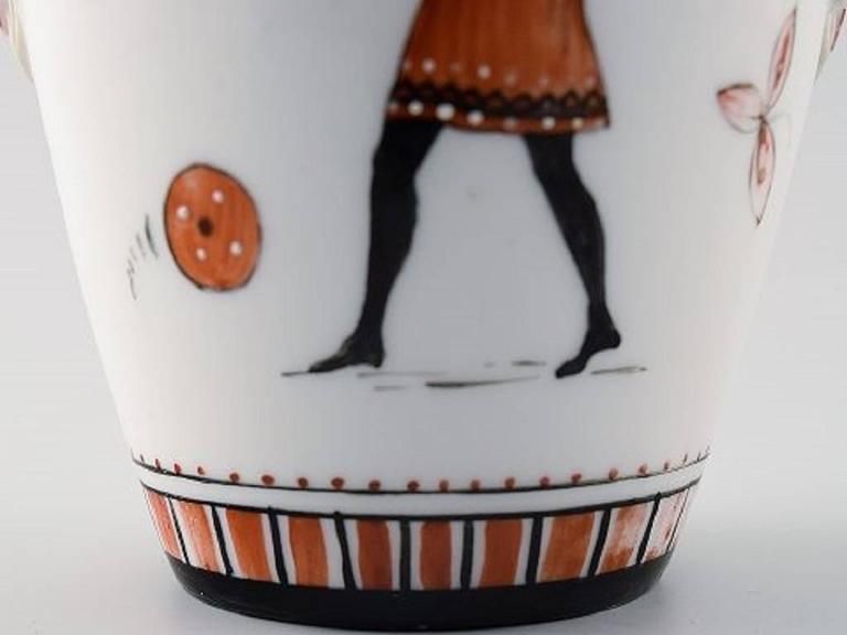Rare Royal Copenhagen Vase, Egyptian Style, Historicism, 1860s 1870s photo 956.0