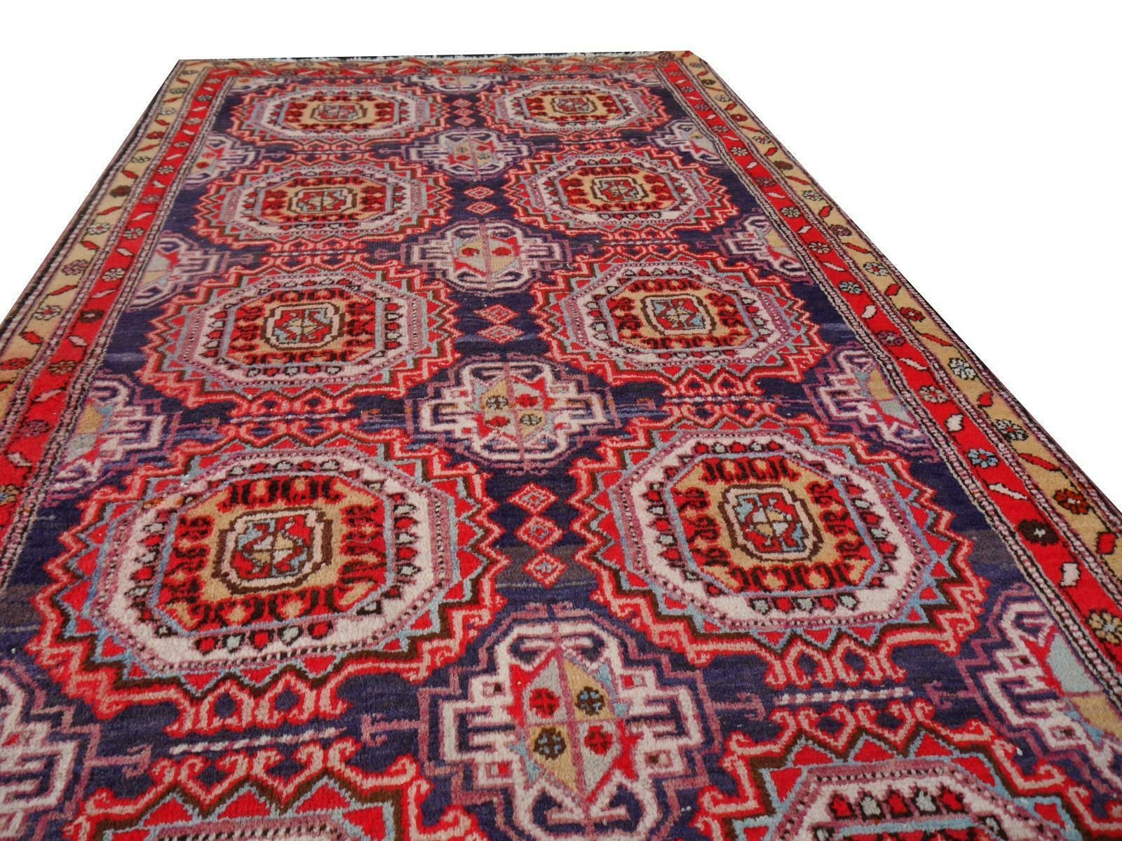 photo buy Loper Kaukasisch Tapijt Vintage Azeri Turkmeens Design Djoharian Collection