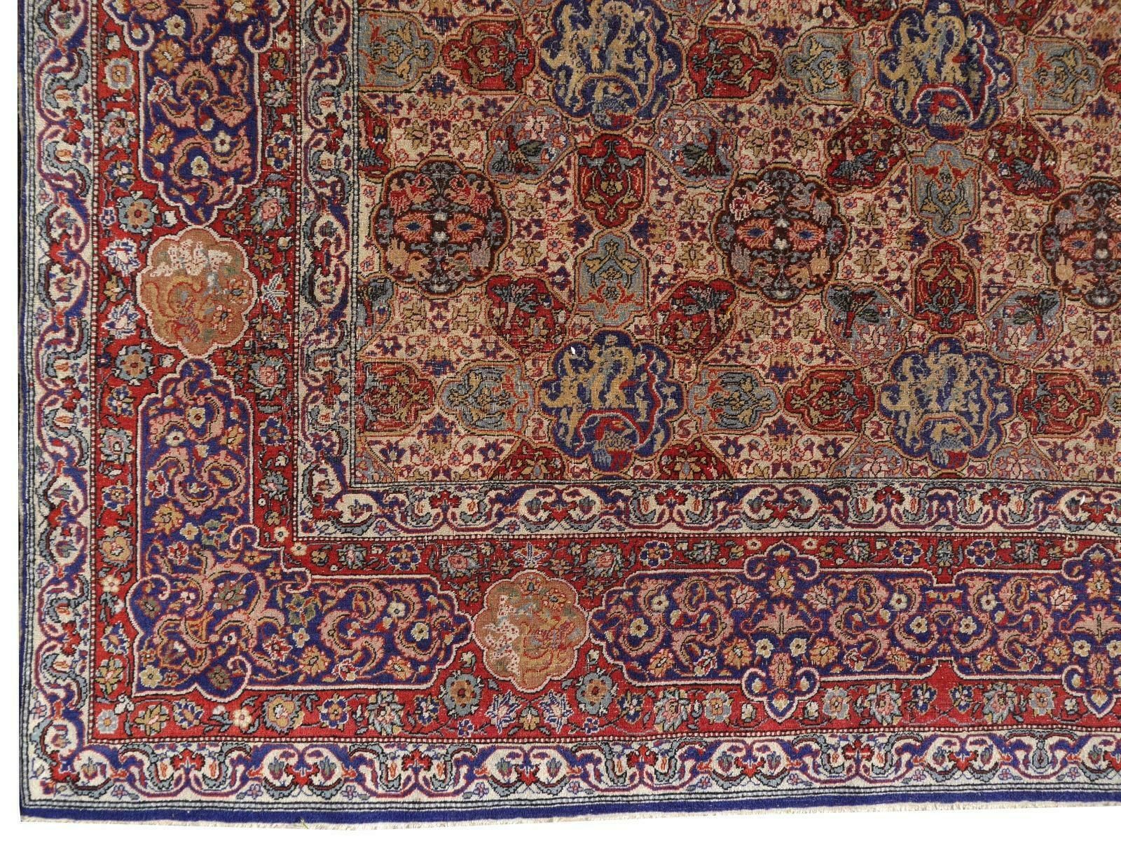 photo for sale Antique Dragon Rug Hand Knotted In Hereke Turkish Carpet