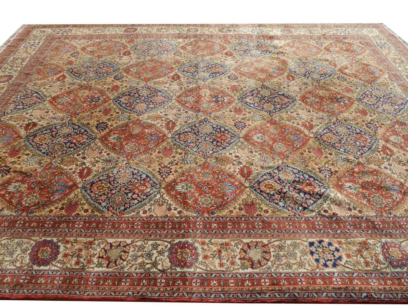 photo furniture Kerman Style European Hand Knotted Rug 13 X 10 Ft Djoharian Collection