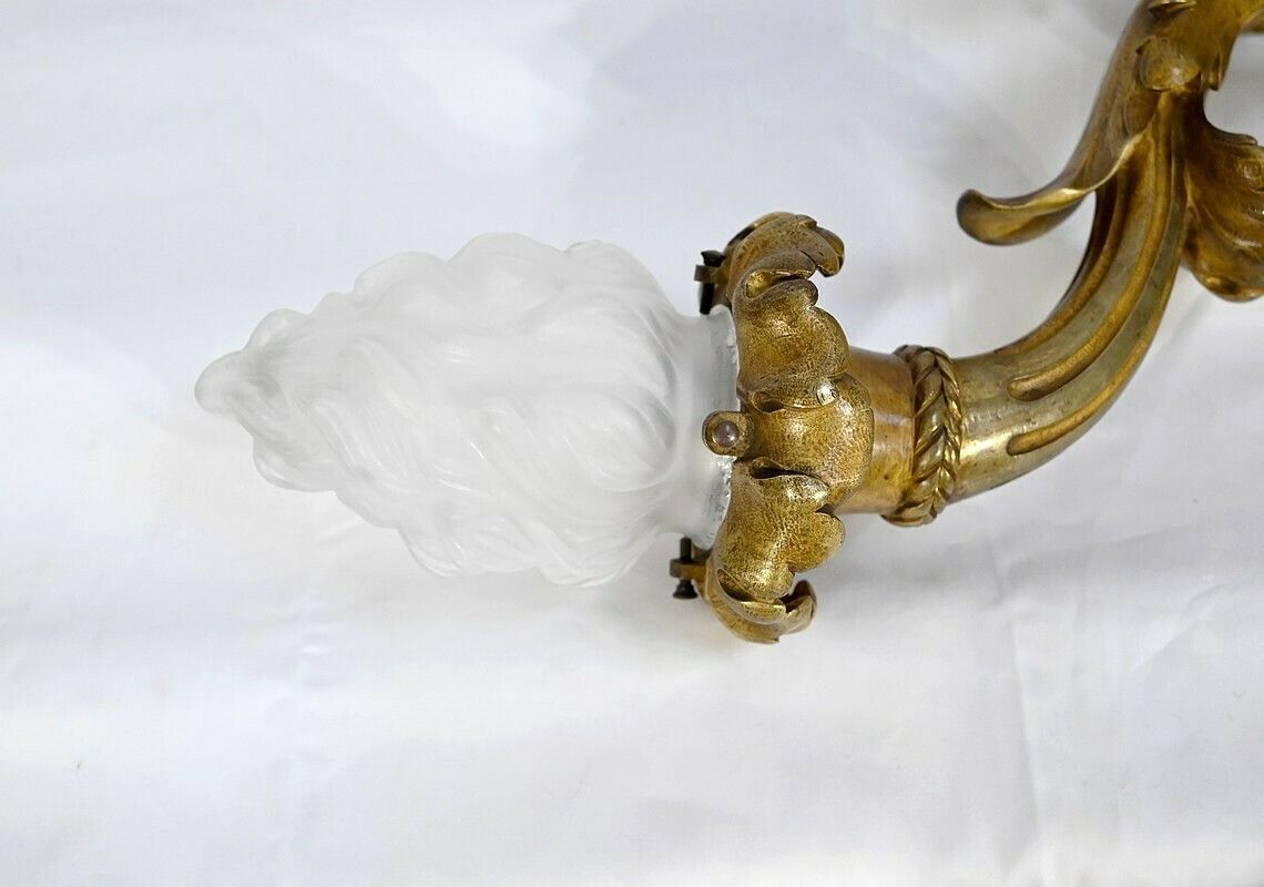 Important Candlestick In Gilt Bronze, Louis XVI Style, Napoleon III Period   Mid 19th Century photo 1591.35