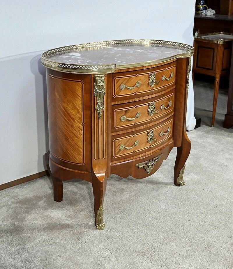 Chest Of Drawers In Precious Wood, Transition Louis XIV Louis XV Style – Late 19th Century photo furniture