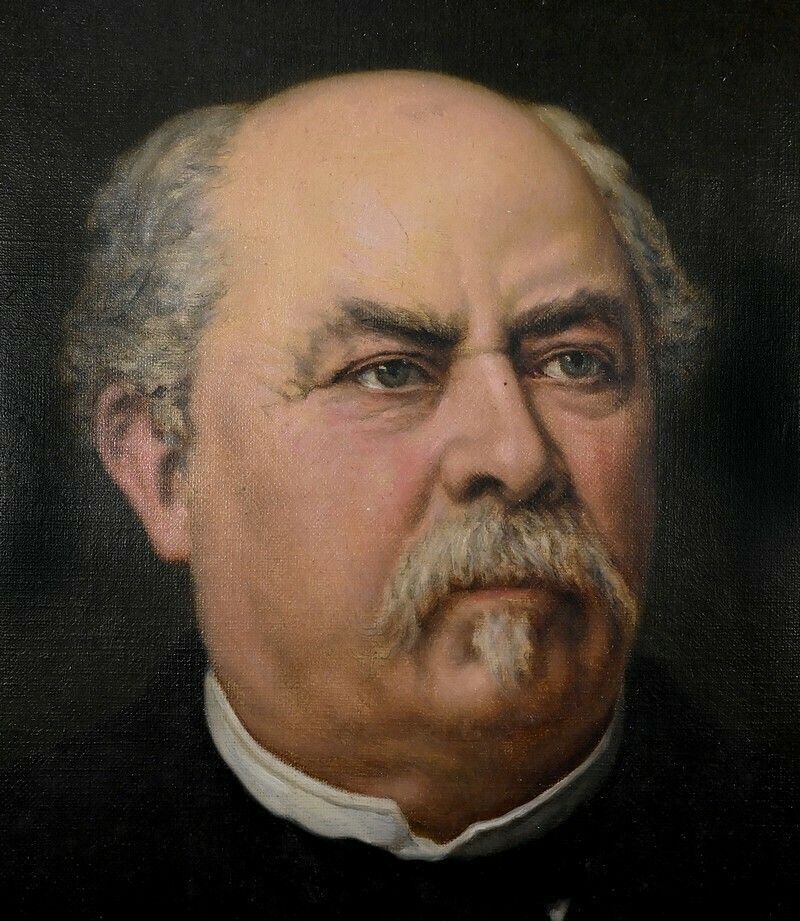 Oil On Canvas, Portrait Of Adolphe Nicolas, French School Of The 19th Century photo vinterior