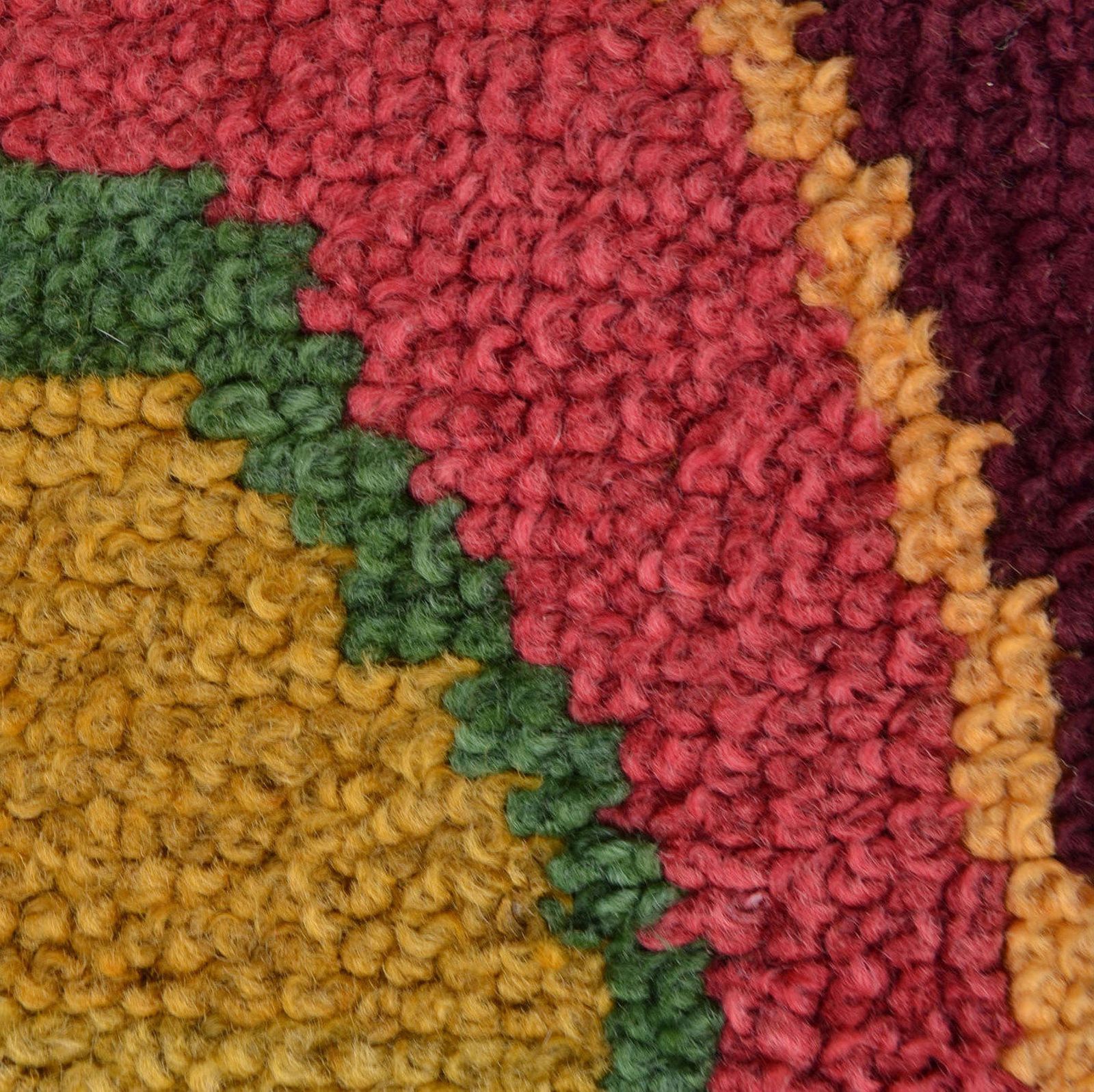Mid Century Modern Art Rug, Hand Tufted In Wool photo vinterior