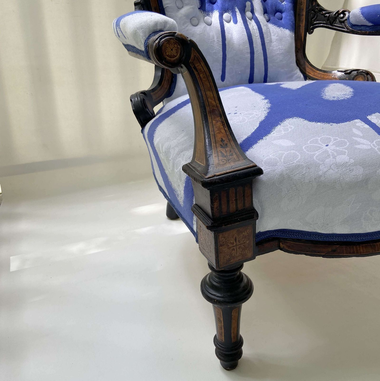 Antique Armchair Attributed To Horrix With Victor & Rolf Upholstery photo vintage
