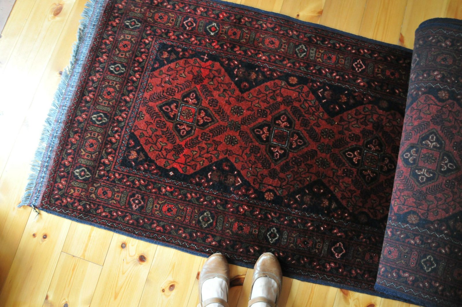 3 X 9 Runner Rug Afghan Khal Mohammadi Runner Carpet, Red Runner Long Runner Tribal Runner Cas18 photo Textiles