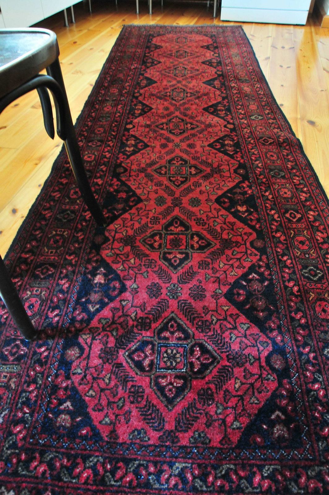 3 X 9 Runner Rug Afghan Khal Mohammadi Runner Carpet, Red Runner Long Runner Tribal Runner Cas18 photo 647.0