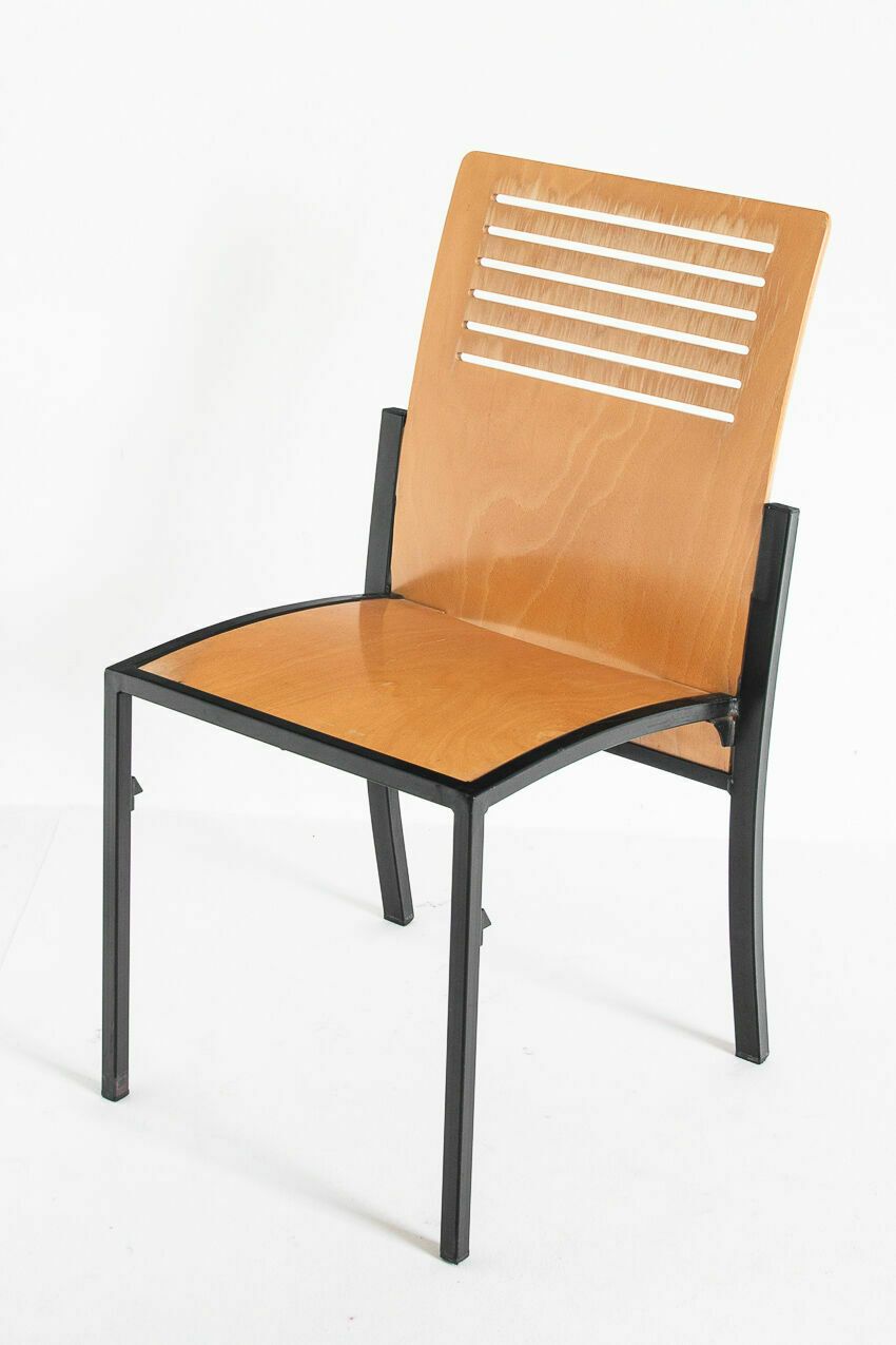 photo vinterior Set Of 7 Vintage Robert Chairs By Thomas Albrecht For Atoll, Germany 1980