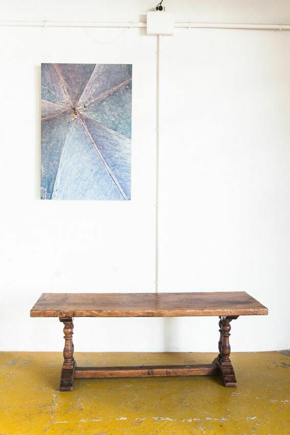 Old Coffee Table In Solid Oak Wood. France, Early Twentieth Century. photo for sale