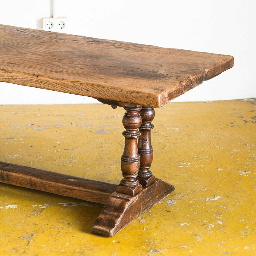 Old Coffee Table In Solid Oak Wood. France, Early Twentieth Century. photo Furniture