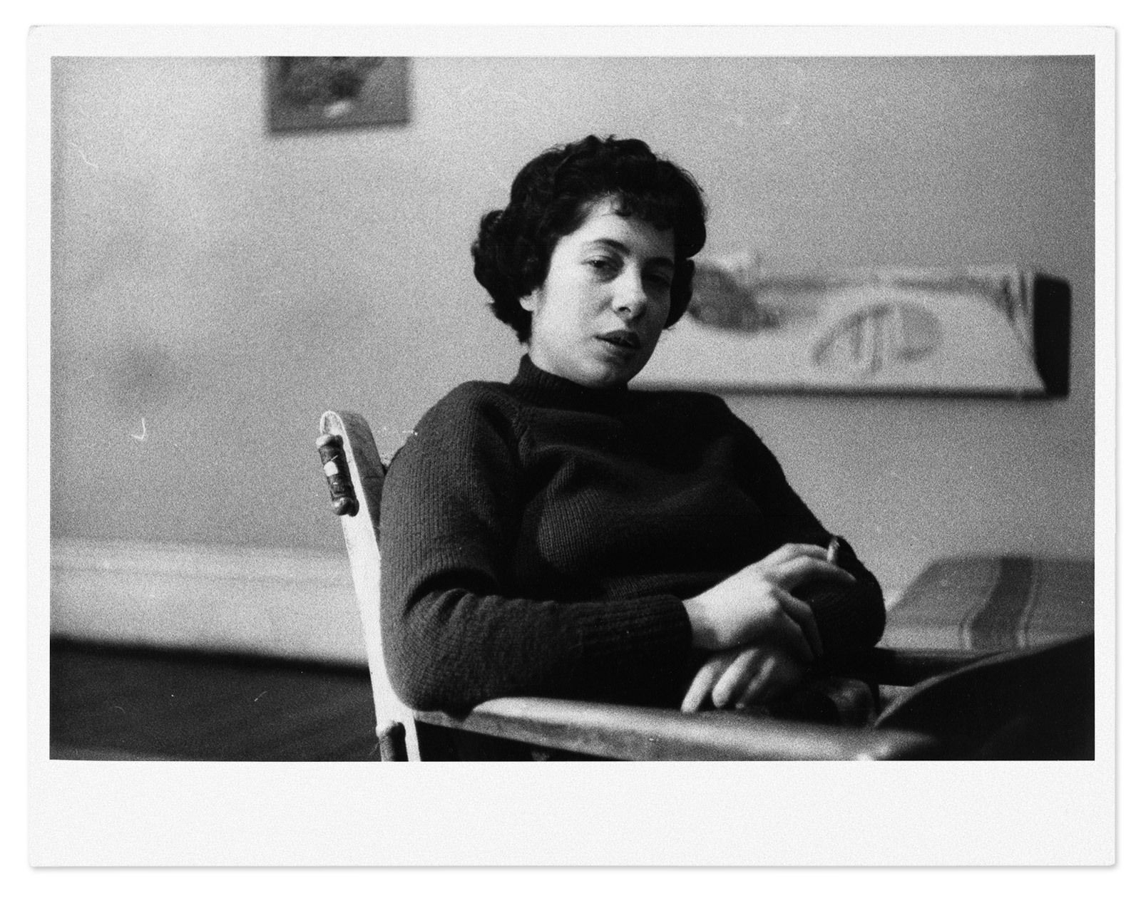 Val Rylands, “Yvette Smoking #2”, 1957, Original Hand Printed Photograph photo furniture
