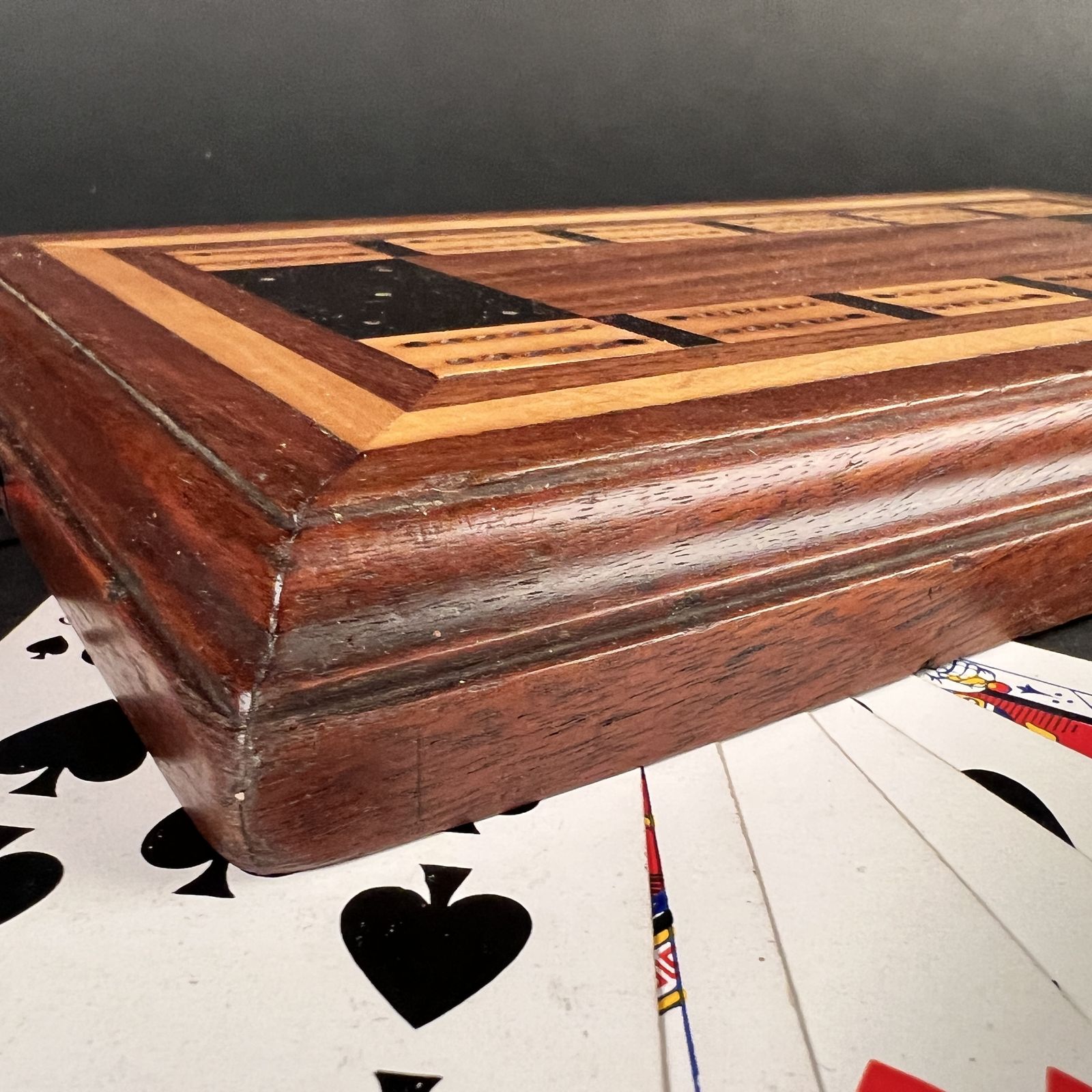 Fabulous Large Wooden Cribbage Board photo furniture