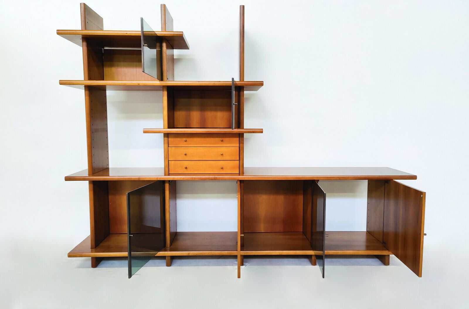 Italian Mid Century Modern Wall Unit By Saporiti photo furniture
