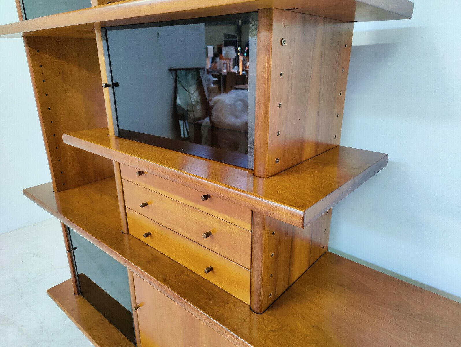 Italian Mid Century Modern Wall Unit By Saporiti photo Furniture