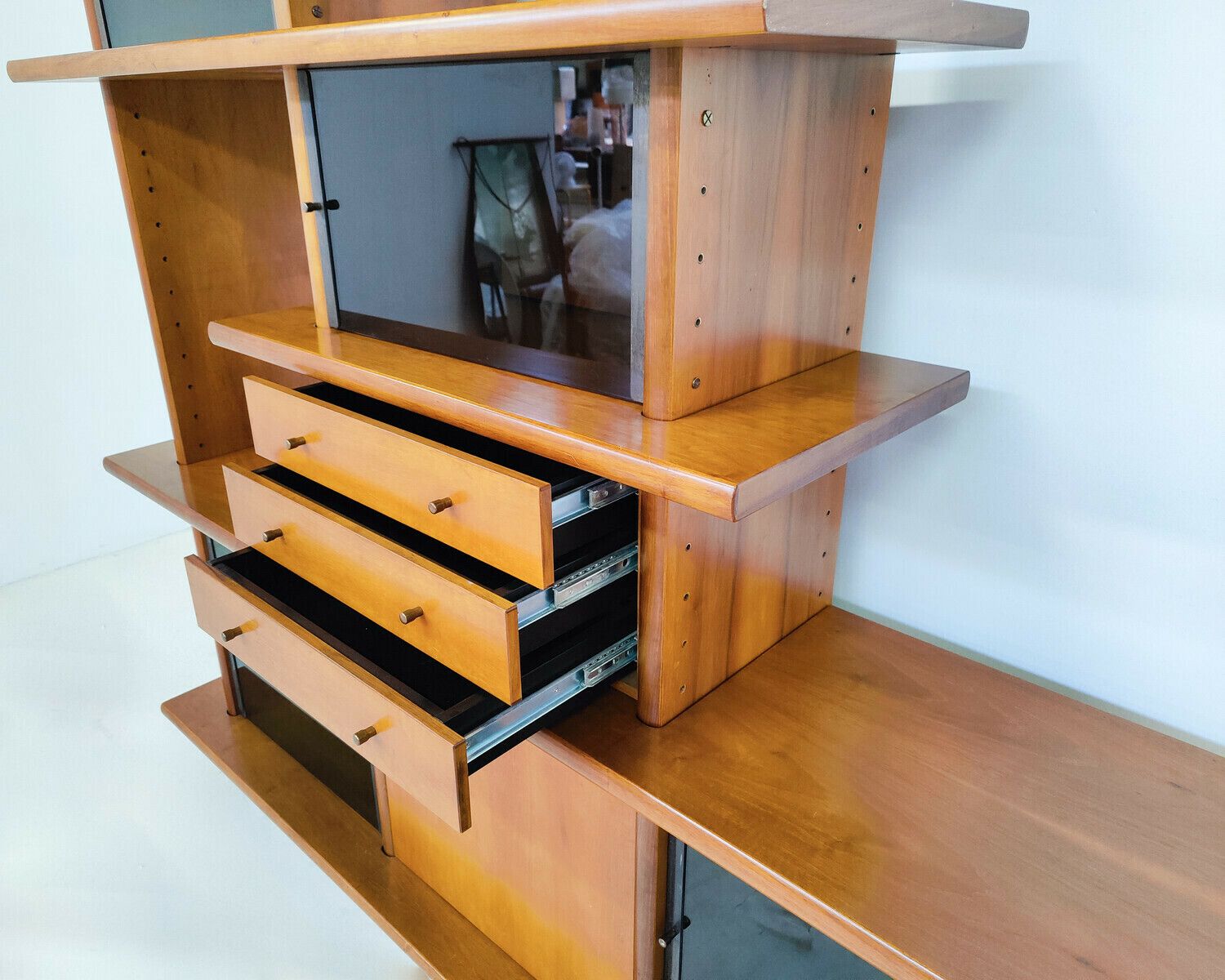 Italian Mid Century Modern Wall Unit By Saporiti photo buy