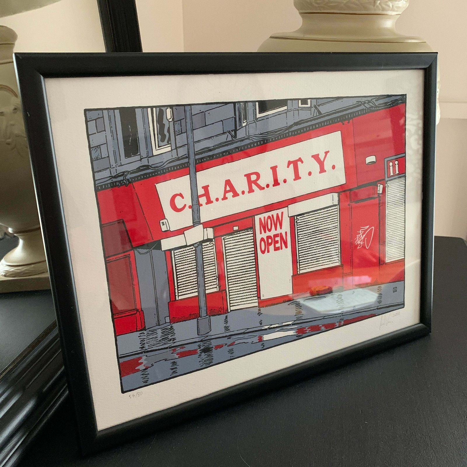 Charity Now Open Painting Signed Limited Edition 54/80 Thou Art In Hampstead Contemporary Art photo 125.0