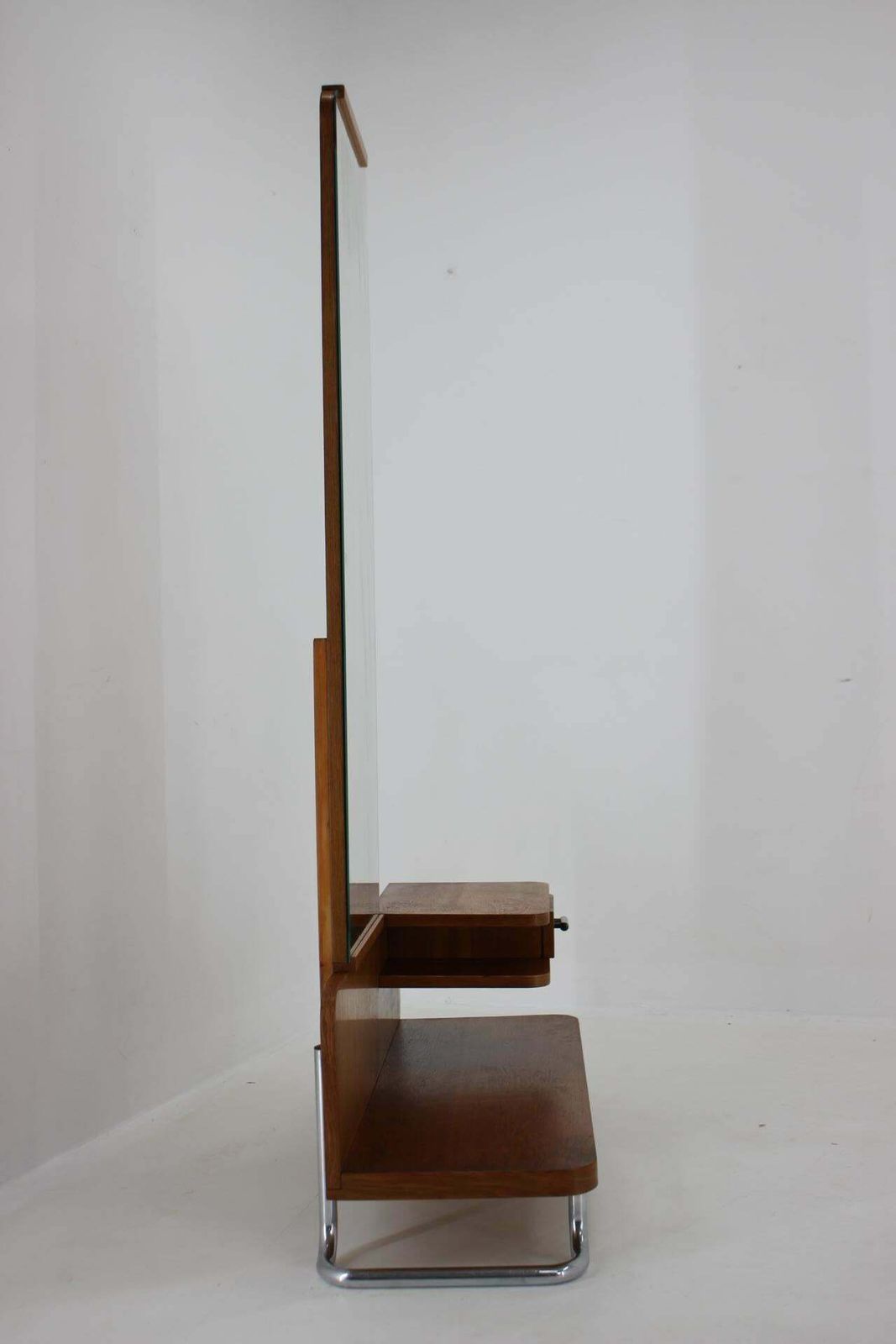 1950s Oak Bauhaus Mirror Cabinet, Czechoslovakia photo Furniture