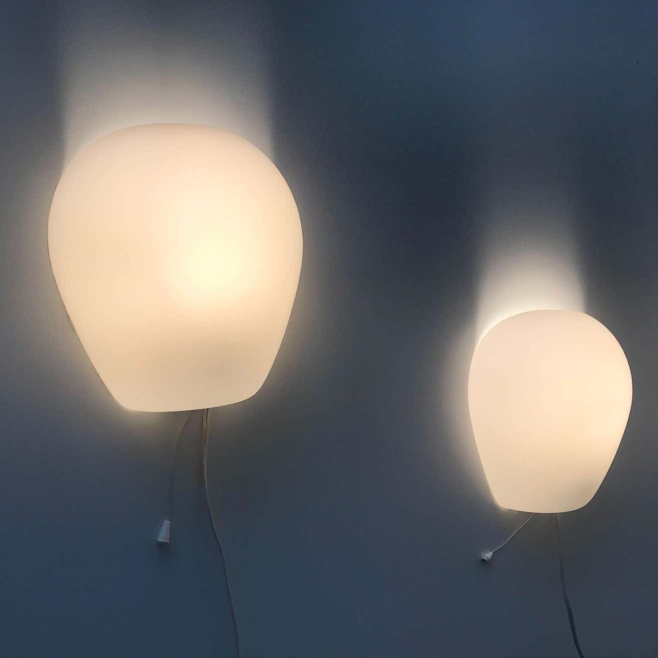 Set Of Two Midcentury Shell Wall Lamps Or Sconces By Wilhelm Wagenfeld, 1950s photo buy