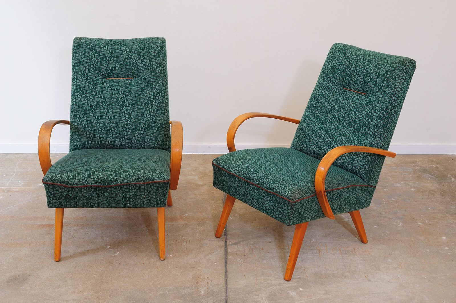 Furniture Pair Of Midcentury Bentwood Armchairs By Jaroslav šmídek, 1960´S photo