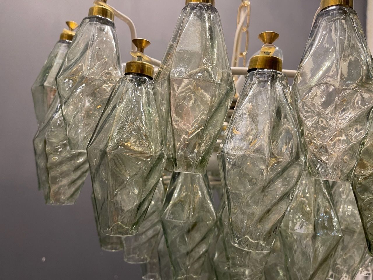 photo vinterior Murano Glass Polygon Chandelier 1980’s