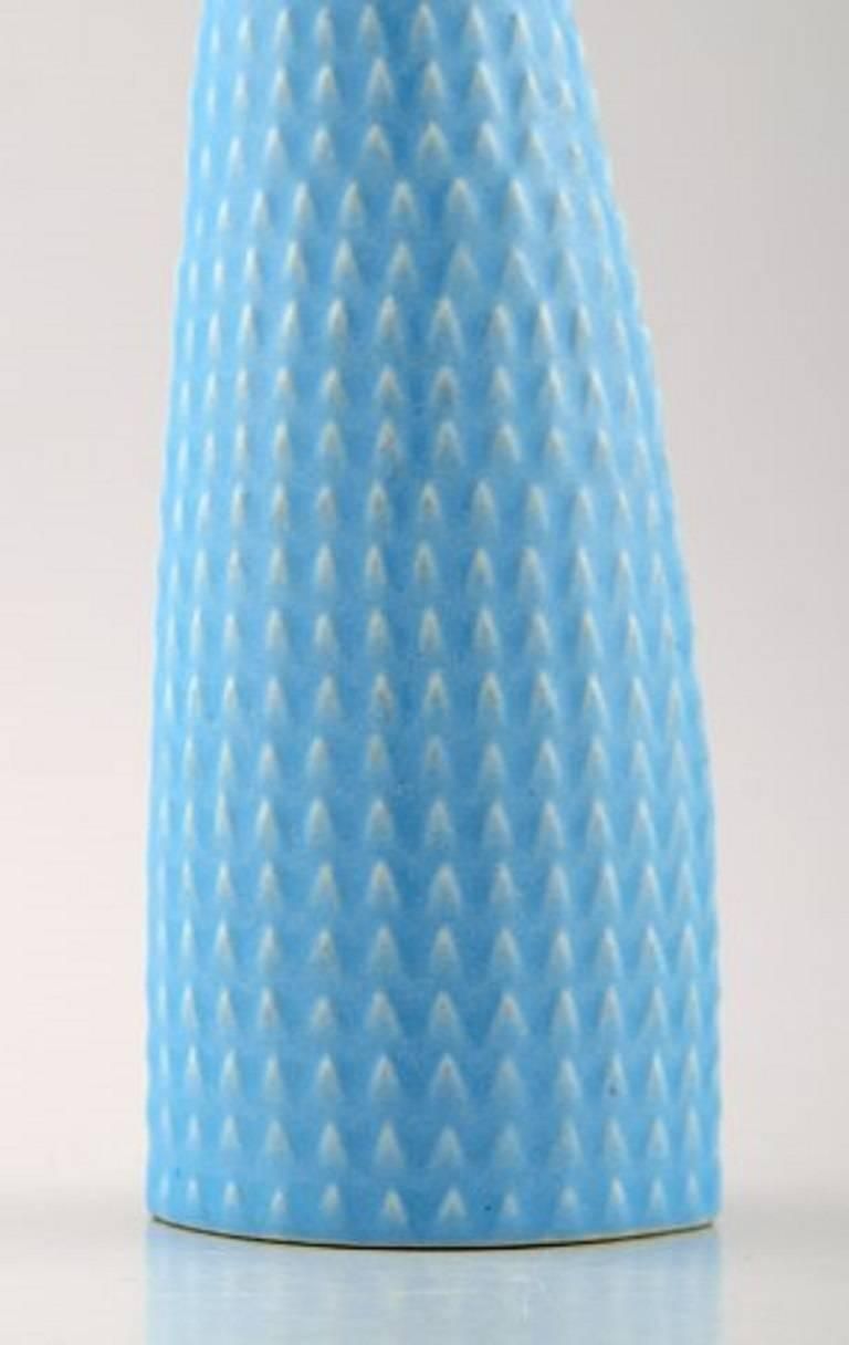 Gustavsberg, Sweden, Reptile Vase In Turquoise By Stig Lindberg, 1960s photo for sale