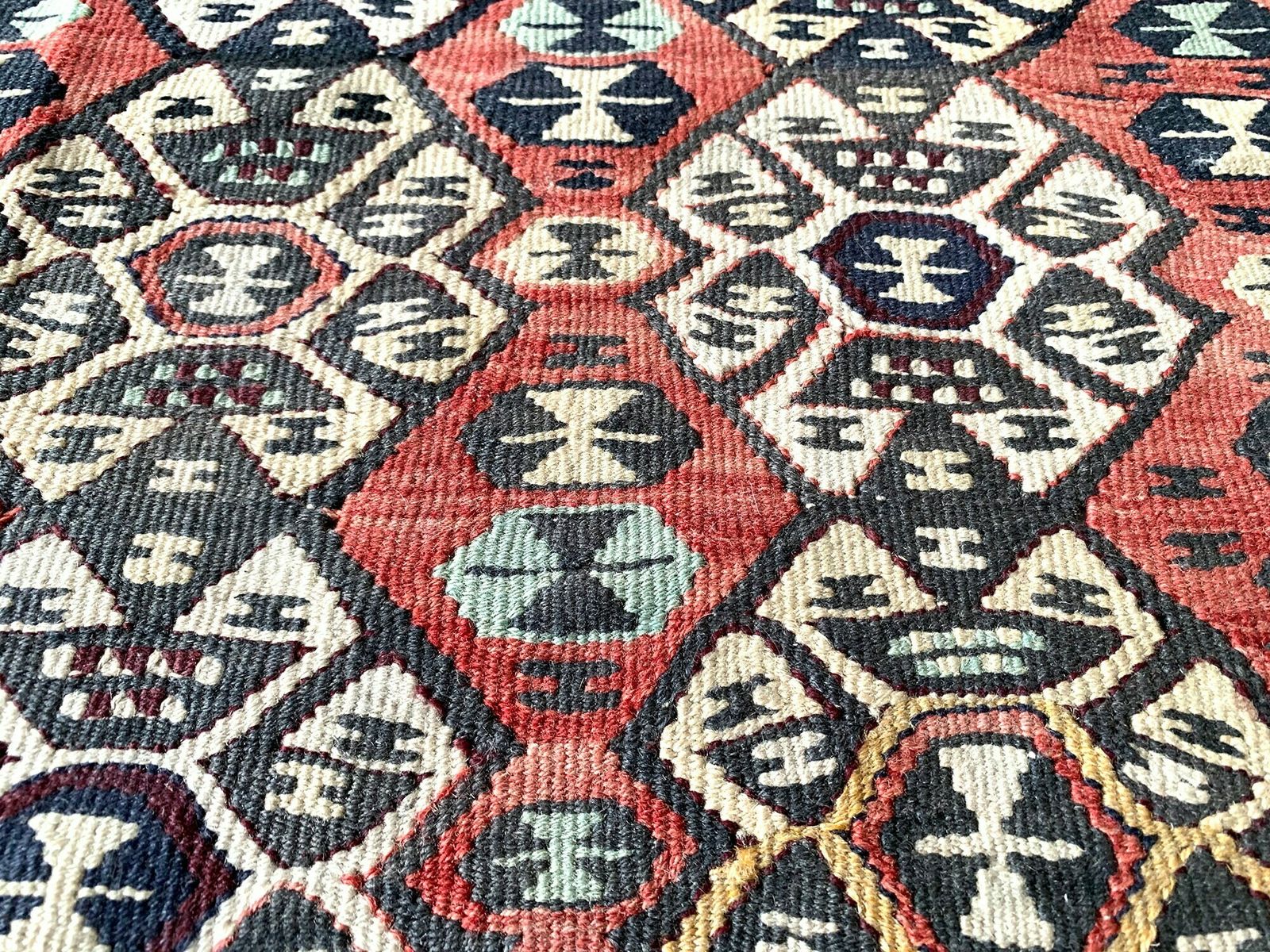 Traditional Turkish Kilim Rug ,Vintage Anatolian Turkish Kelim 142x100 Cm photo buy