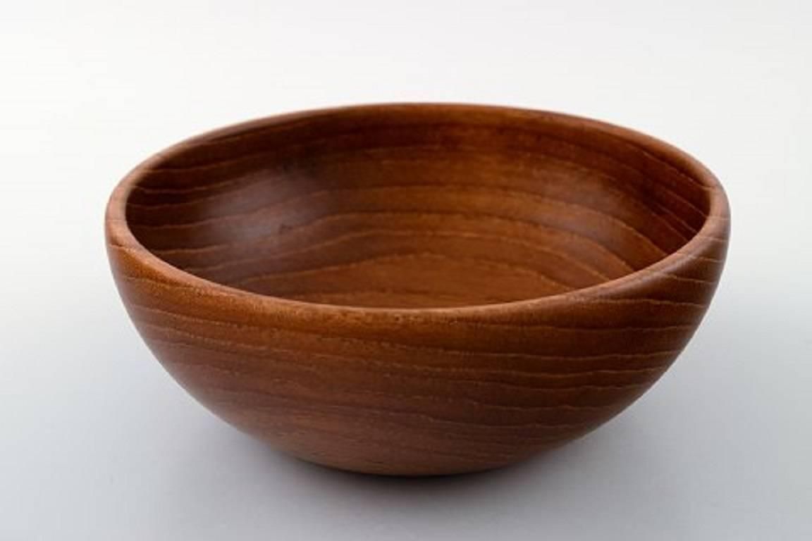 Kay Bojesen Danish Artist, Four Bowls Of Teak, Mid 20th Century, Danish Design photo for sale