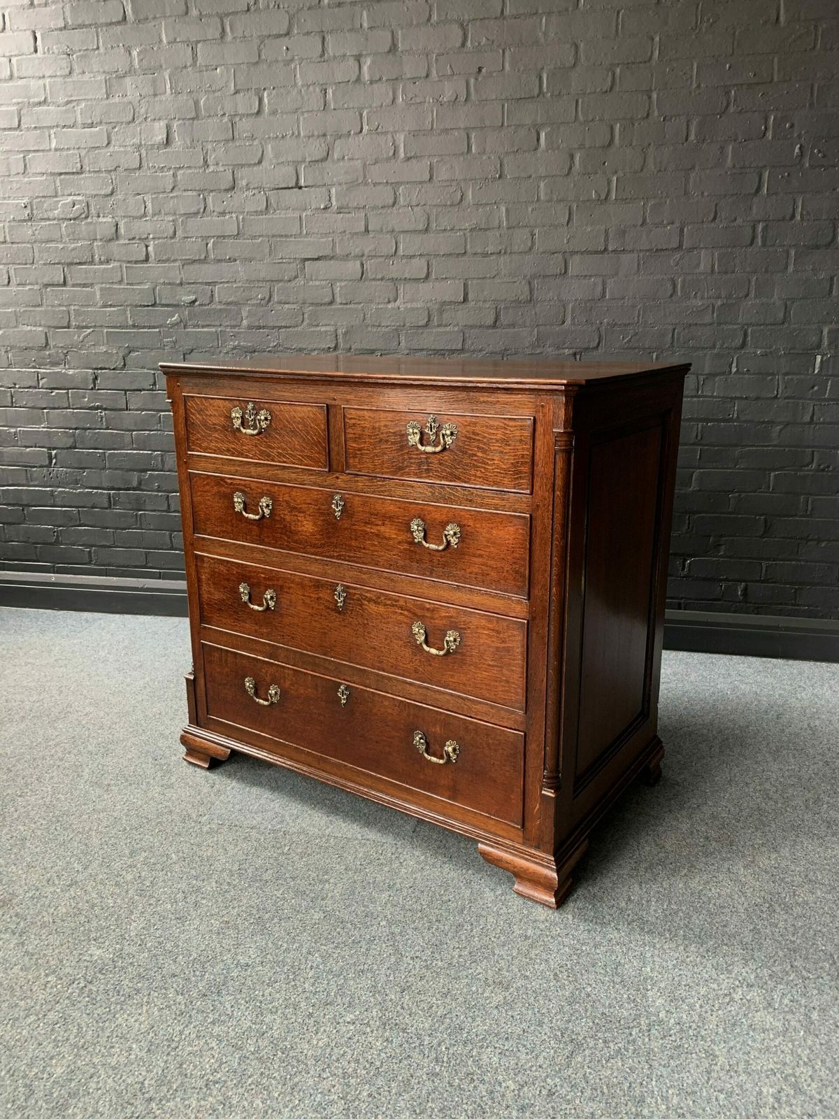 Fine Quality George III Oak Chest Of Drawers photo furniture
