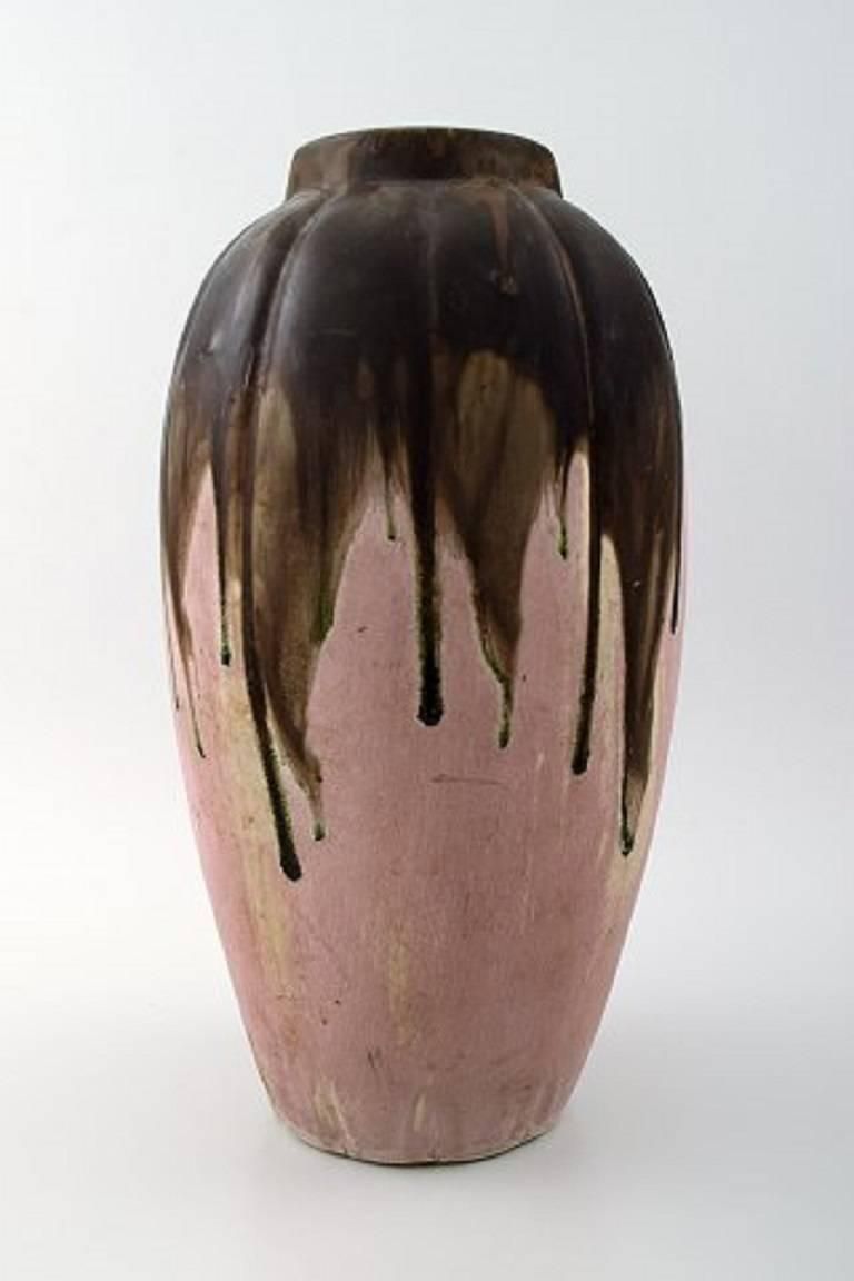 Gilbert Metenier, French Ceramist Pair Of Art Deco Pottery Vases photo furniture
