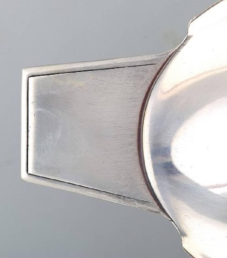 Rare And Fine Silver Plated "Swan" Sauce And Gravy Boat, Christian Fjerdingstad photo for sale