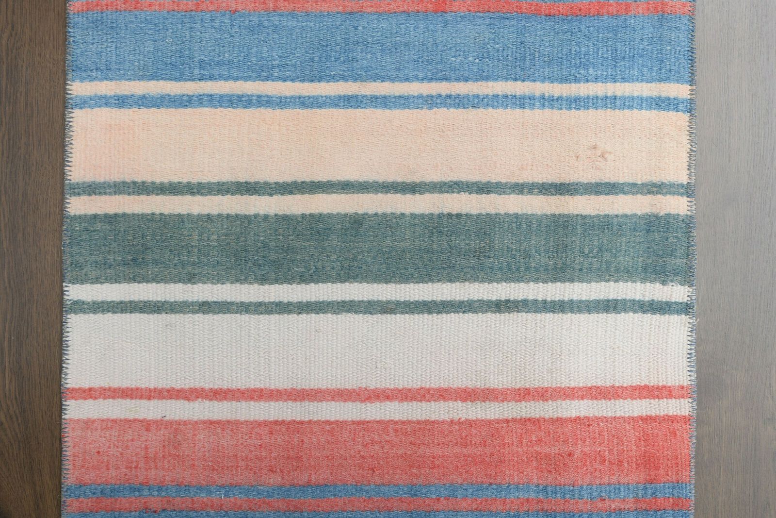 2x12 Pastel Vintage Turkish Oushak Kilim Rug Runner, Handmade Wool Carpet, Kitchen Hallway Rug, One Of A Kind, Boho Decor, Striped Carpet photo 373.0