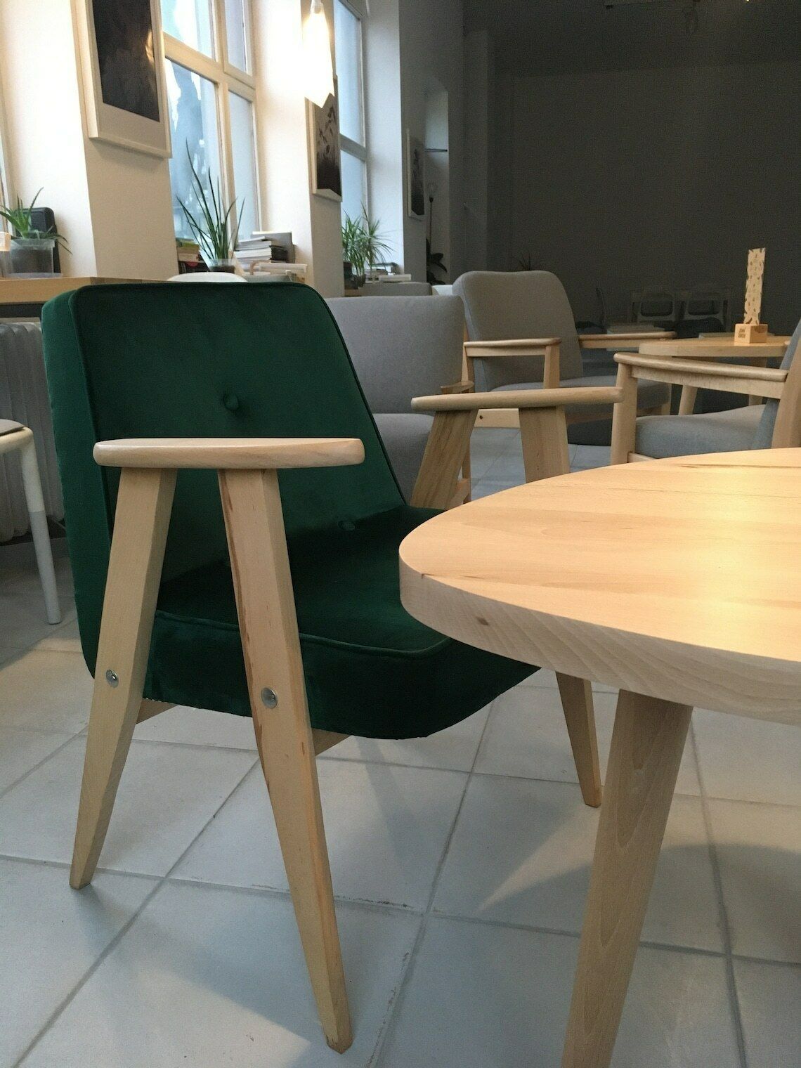 Vintage Polish 366 Armchair From Mid Century, Designed In 1962 By J. Chierowski/Velvet photo for sale
