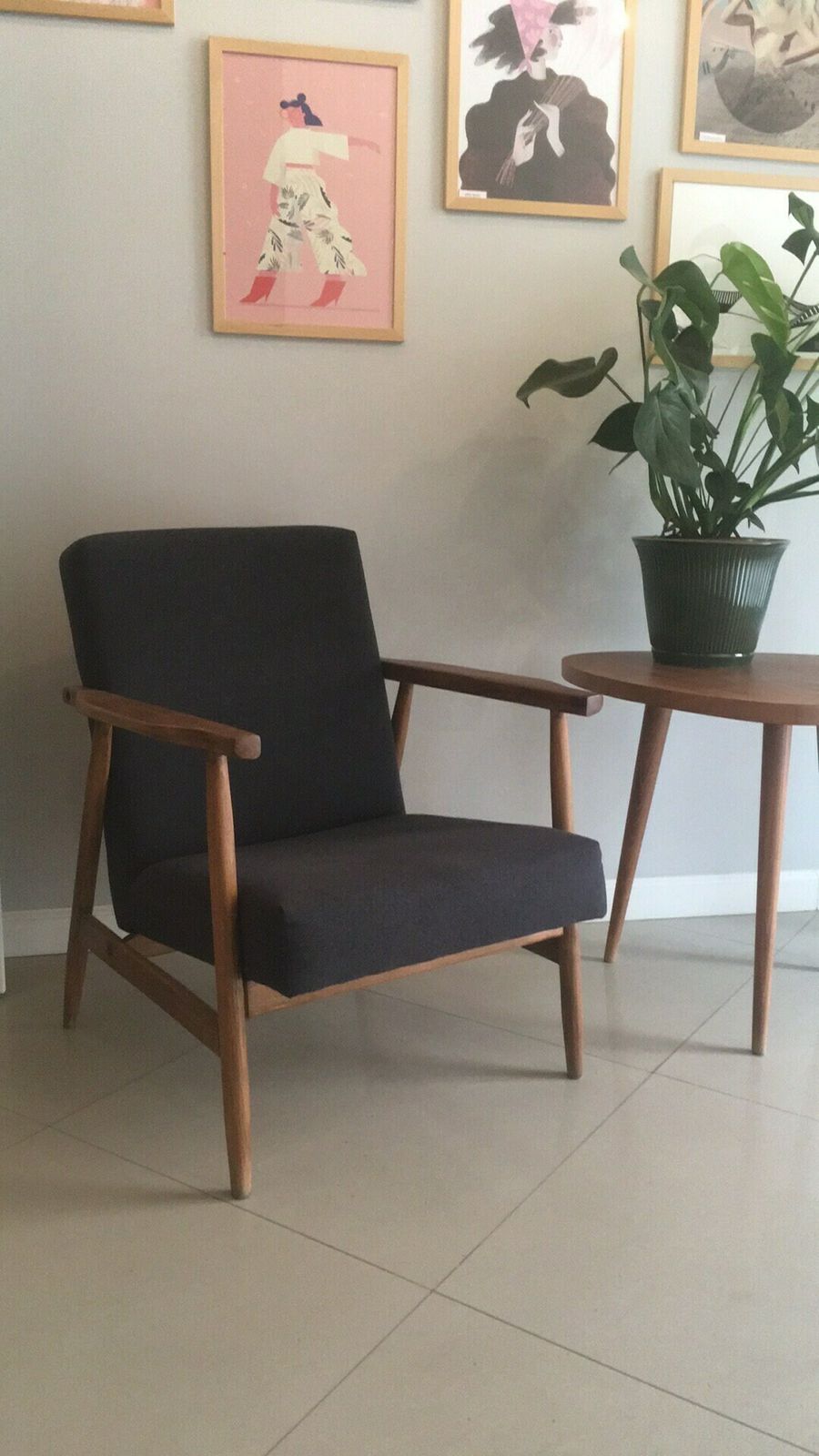 Vintage Polish Mid Century Club Chair B 7727 From 1970s. photo 357.0