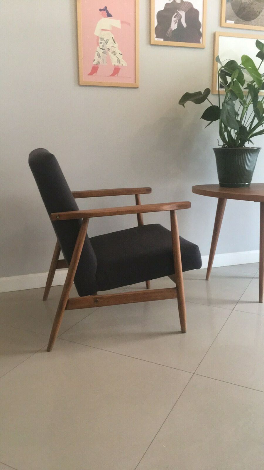 Vintage Polish Mid Century Club Chair B 7727 From 1970s. photo vinterior