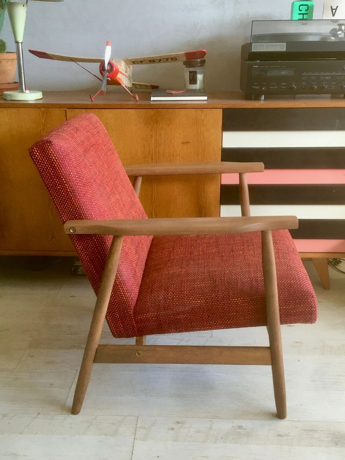 Polish Mid Century Club Chair B 7727 From 1970s. Personalization! photo Furniture