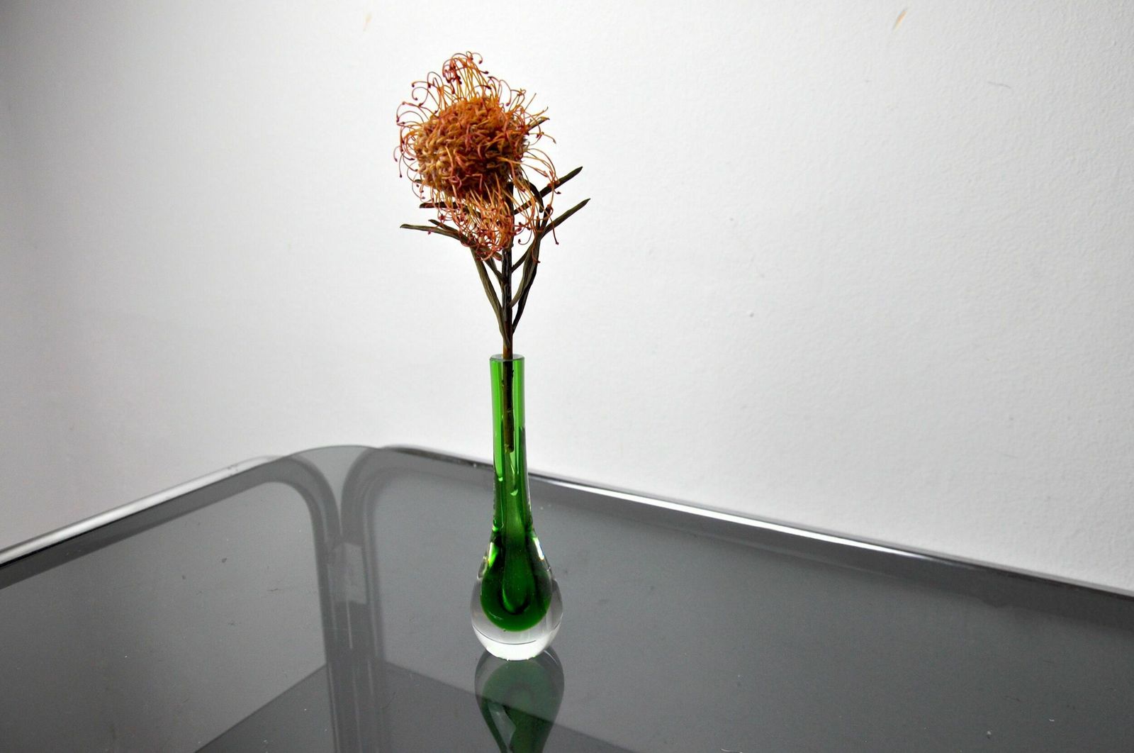 Green Soliflor Sommerso Vase By Seguso, Murano, Italy, 1970 photo vintage