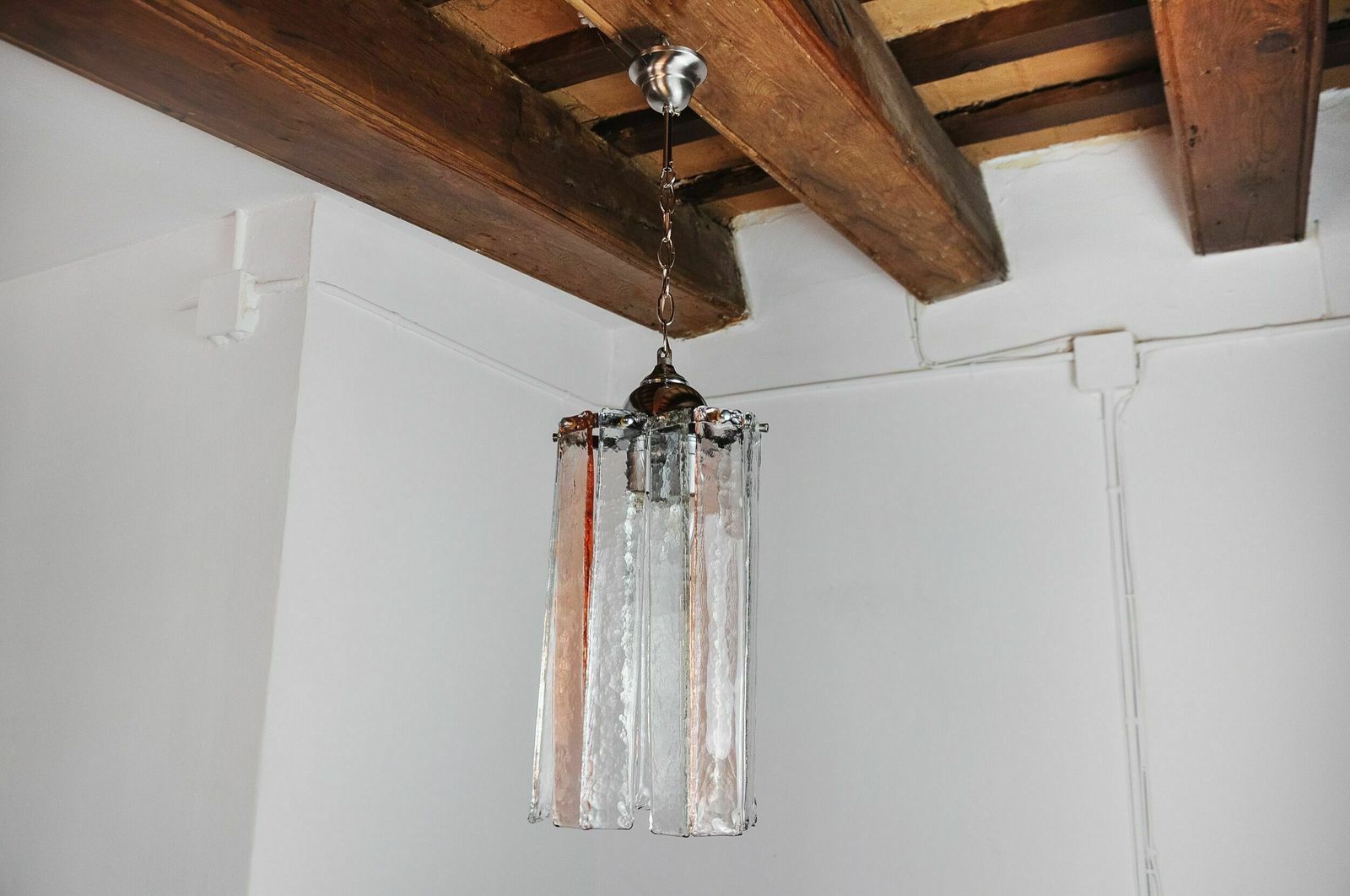 Poliarte Chandelier By Polished Albano, Pink And Transparent Murano Glass, Italy, 1970 photo furniture