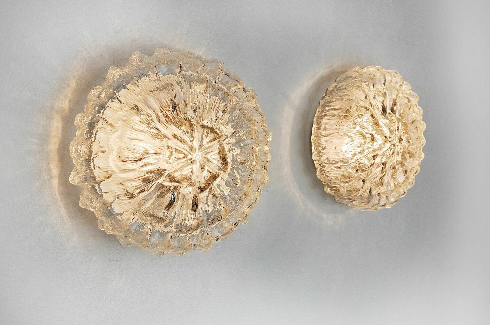 Pair Of Bulles Sconces By Limburg, Blown Glass, Germany, 1960 photo buy