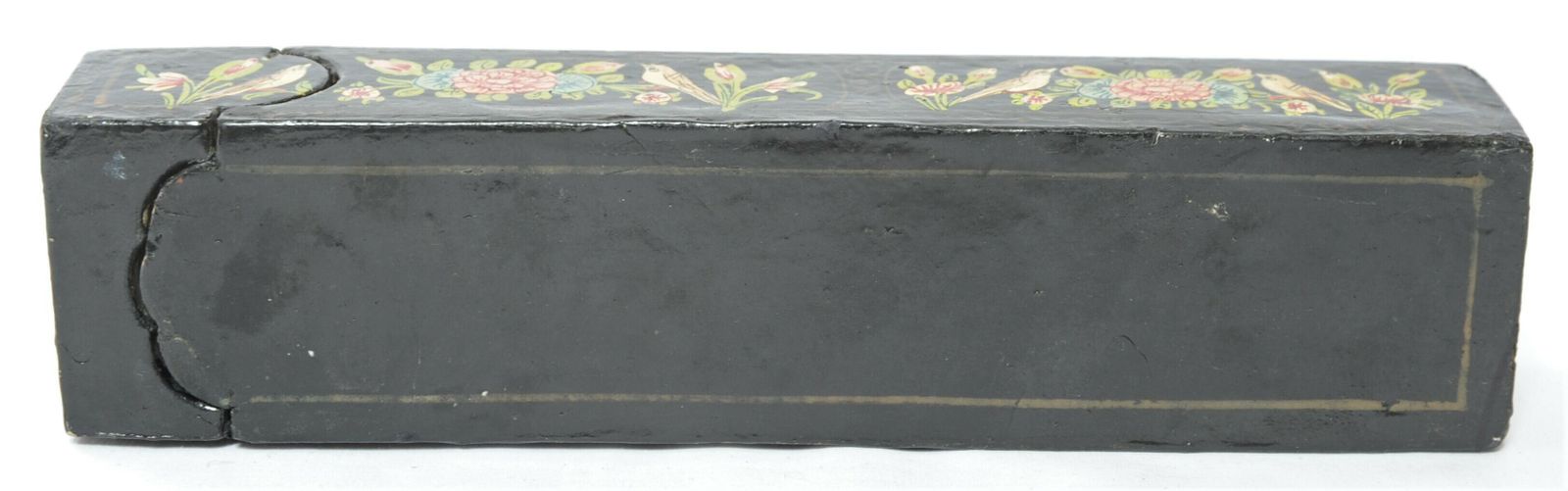 photo furniture Antique Lacquered Paper Mache Qalamdan Pen Holder From Kashmir