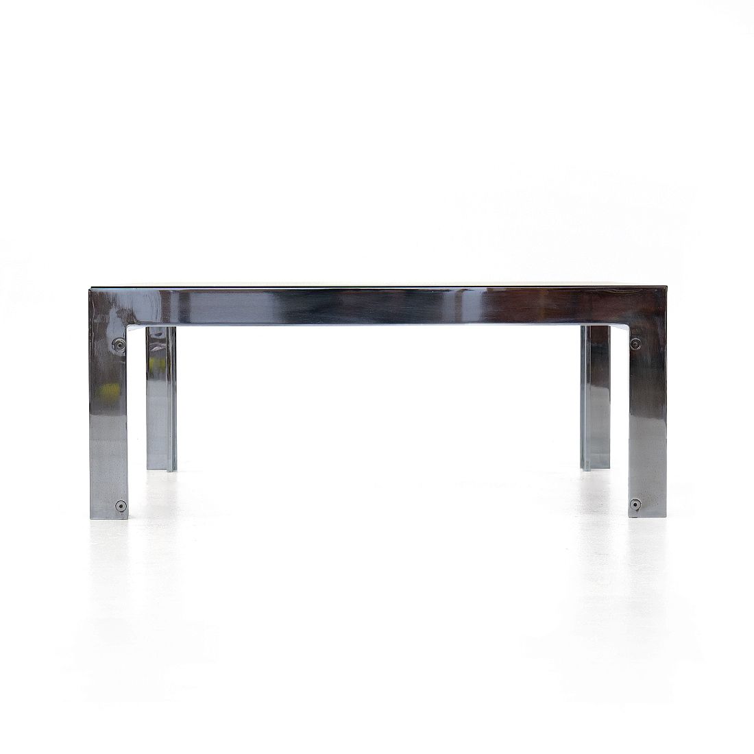 Steel And Glass Coffee Table By Alberto Rosselli For Saporiti, 1970s photo 780.0