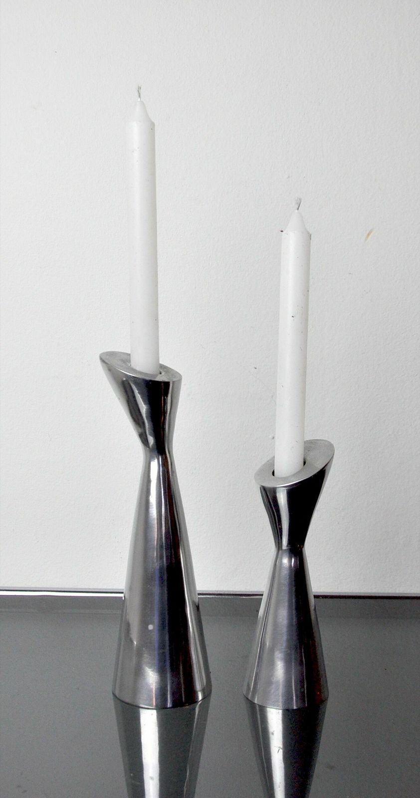 Pair Of Swan Candlesticks By Matthew Hilton, England, 1980 photo furniture
