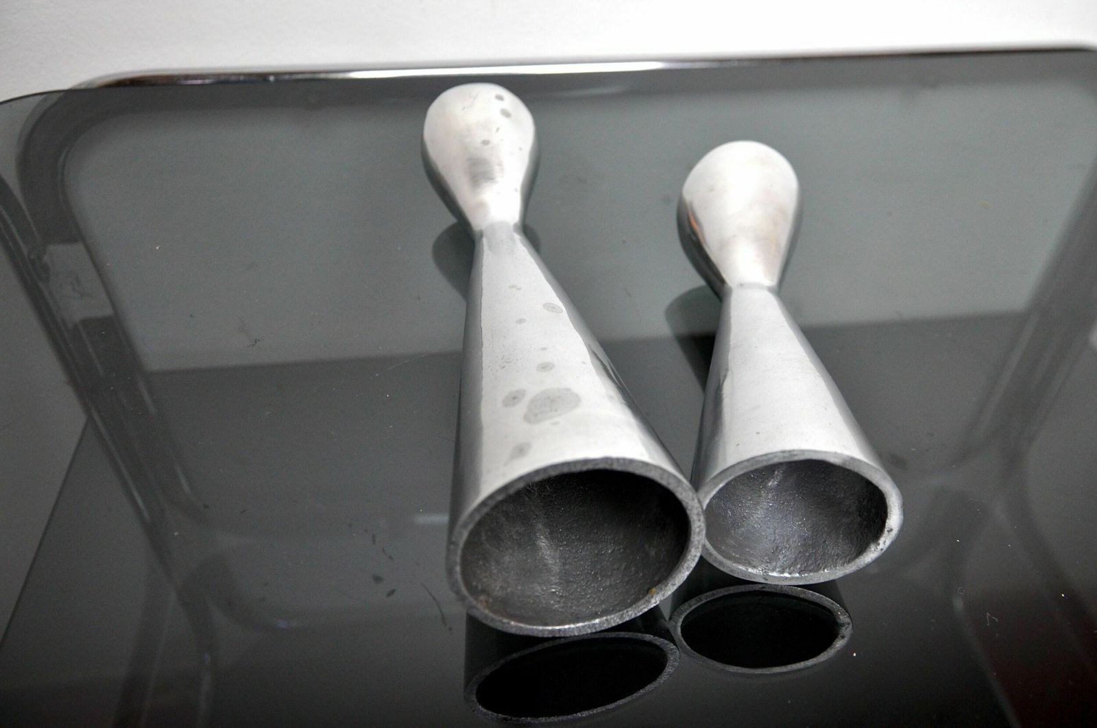 Pair Of Swan Candlesticks By Matthew Hilton, England, 1980 photo buy