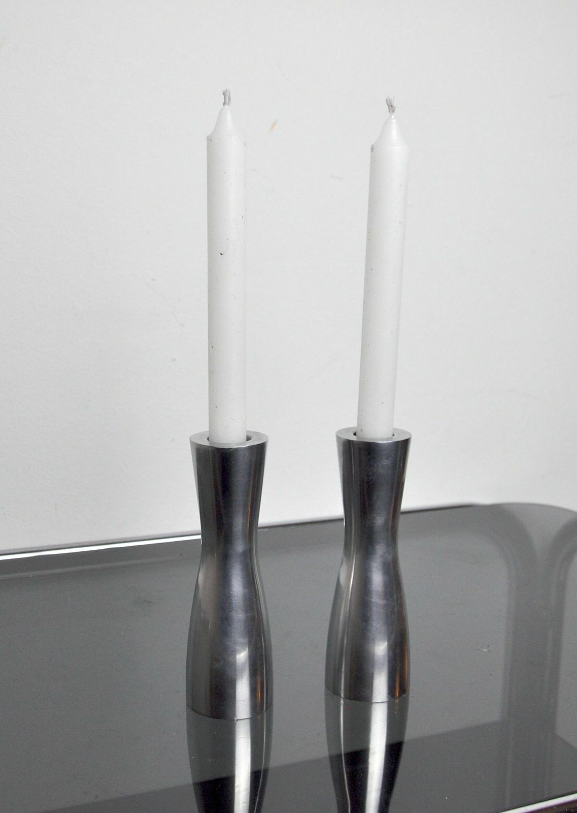 Pair Of Candlesticks Gota Erika Pekkari, Scandinavian, 1990 photo vinterior