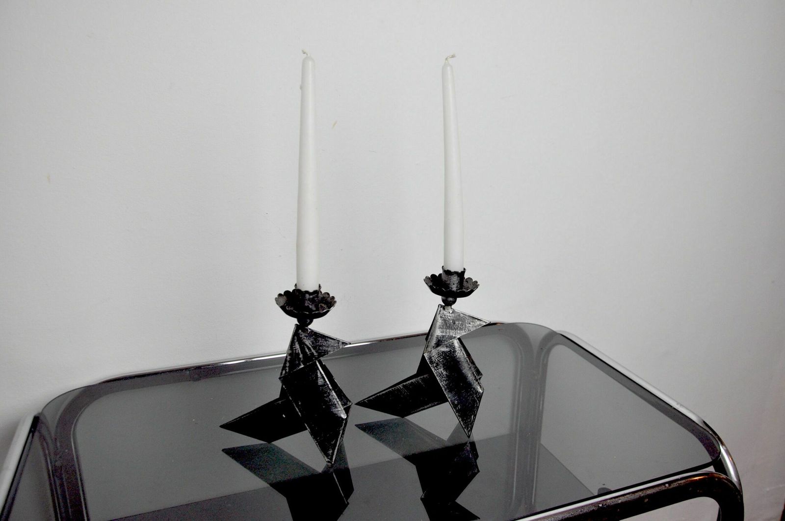 Pair Of "Bird" Candlesticks, Folk Art, Denmark, 1970 photo buy
