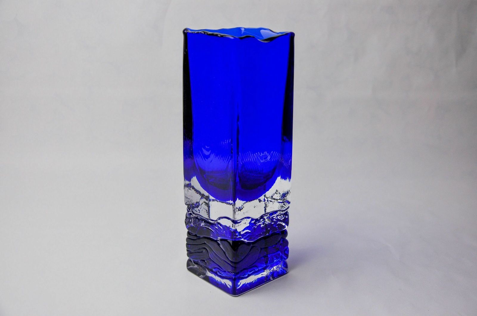 Vase Sommerso By Petr Hora, Blue Glass, Czech Republic, 1970 photo Home Decor
