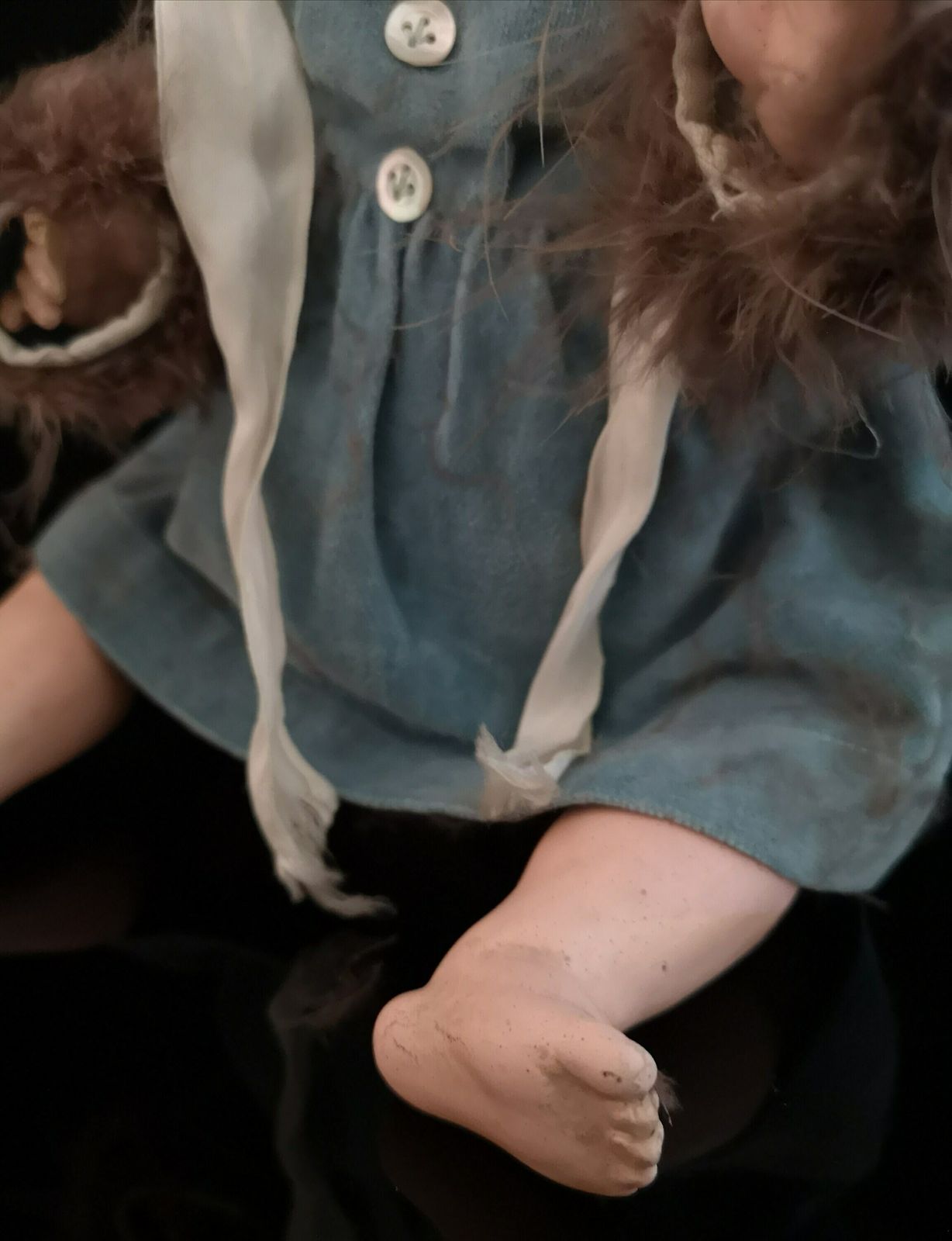 photo furniture Vintage Armand Marseille Bisque Headed, Baby Doll, C1920's