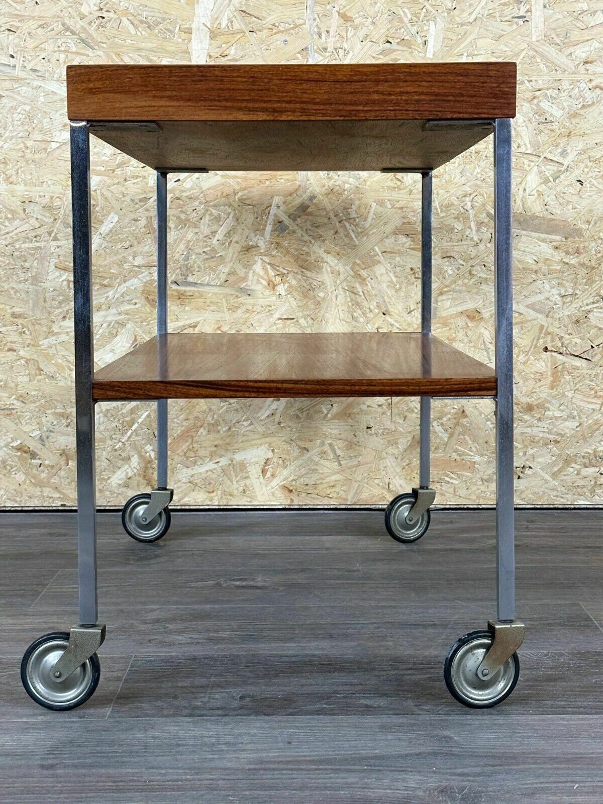 photo buy 1960s 1970s Serving Trolley Walnut Teak Walter Wirz For Wilhelm Renz Design